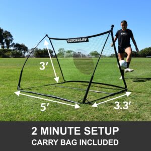 QUICKPLAY Spot Target TEKKERS Soccer Rebounder | Perfect for Team or Solo Soccer Training 5x3'