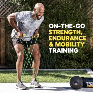 TRX Training Bandit Kit, Home Workout Resistance Band Set with Strength-Training Resistance Bands and Universal-Fit Handles for Exercise Bands