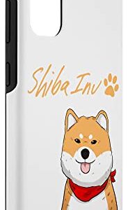 Galaxy S20 Funny Shiba Inu Uni Dog Red Scarf Paw Cheeky Japan Cute Case