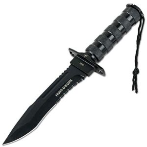 12" Hunting Survival Fixed Blade Knives Knife Camping Fire Starter Kit Hard S