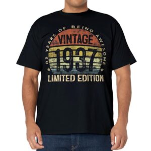 85 Year Old Gifts Vintage 1937 Limited Edition 85th Birthday T-Shirt