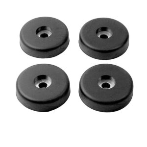 KROYWACHS DJ Speaker Cabinet Rubber Feet for Speaker Cabinets and Flight Case， Repair Kit Accessories Woofer 4PCS 40x10mm for Home Theater Karaoke