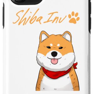 iPhone 11 Pro Funny Shiba Inu Uni Dog Red Scarf Paw Cheeky Japan Cute Case