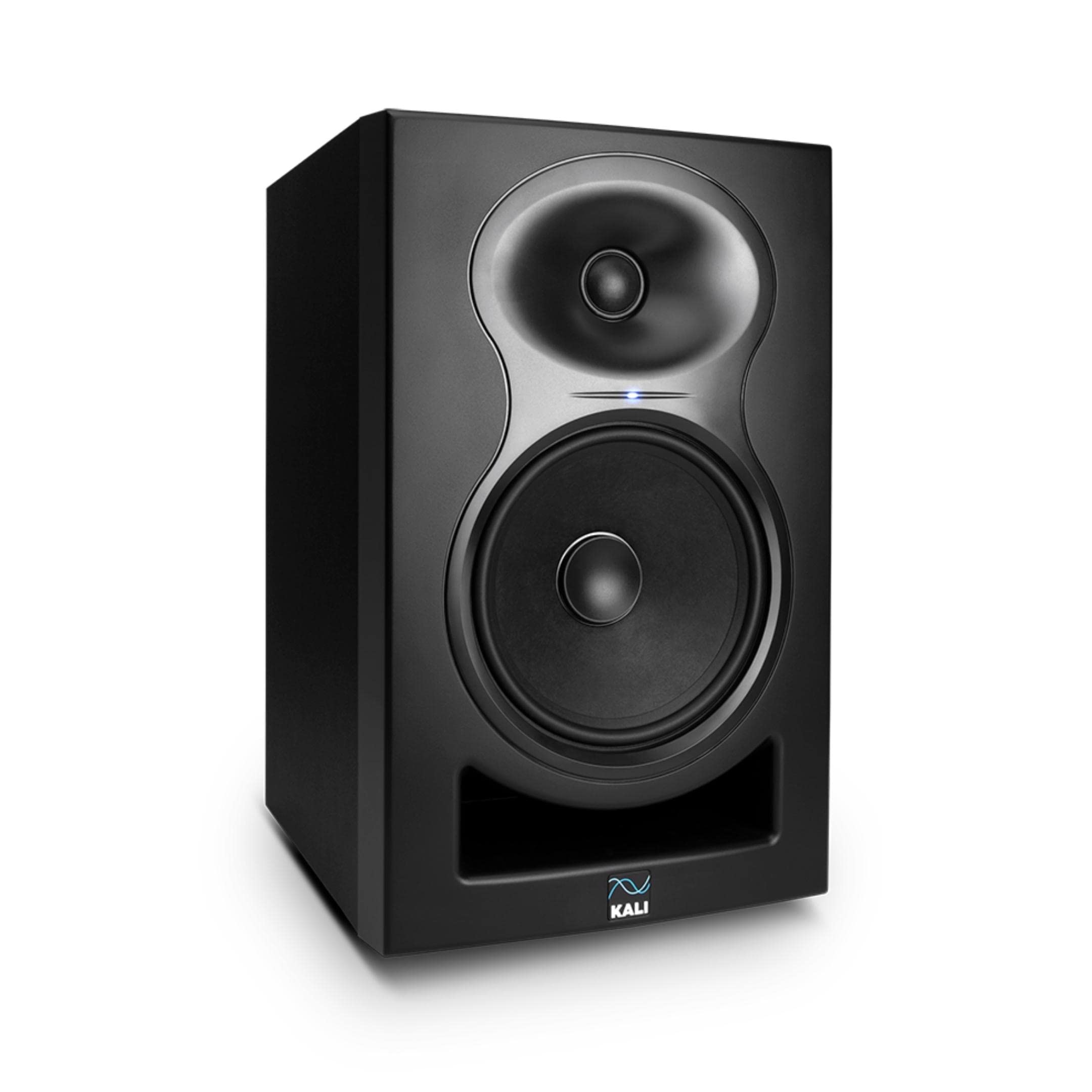 KALI AUDIO LP-6 V2 6.5" Project Lone Pine Powered Studio Monitors - Low-Noise Bi-Amped Professional Studio Speakers for Music Production - 80W, 115dB Max SPL - TRS, RCA, XLR Inputs - Single, Black