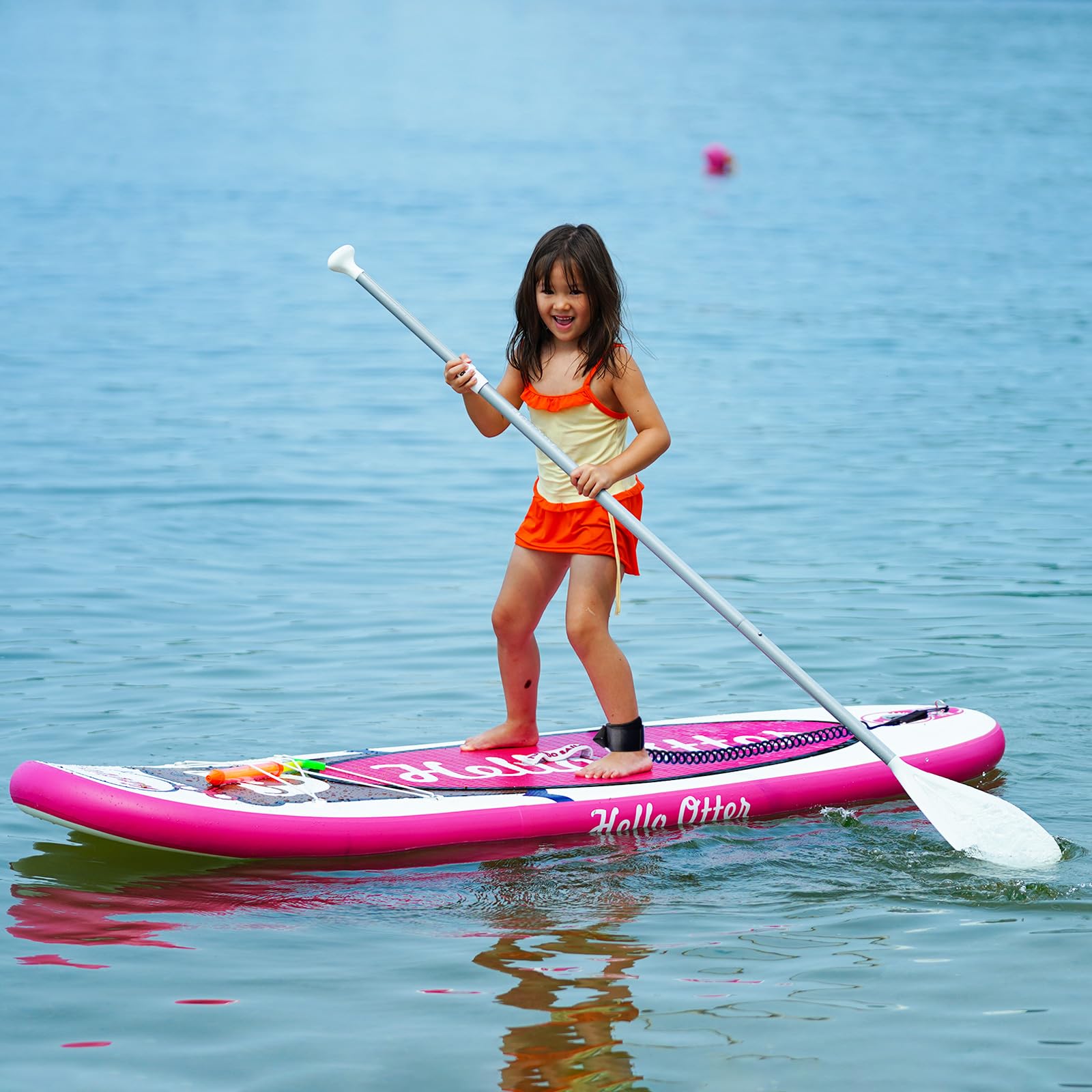 Tuxedo Sailor Inflatable Paddle Boards 7'8"×30"×4" SUP Kids Stand Up Paddle Board Ultra Light with Fins, Adj Paddle, Leash, 10L Dry Bag, Pump, Backpack