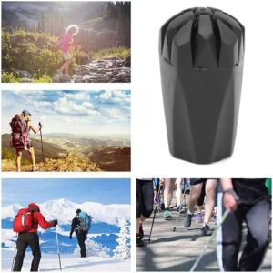 01 02 015 Walking Stick Foot Cover, Resistant to Wear Alpenstock Head Cover 10Pcs Trekking Pole Tips Walking Pole Rubber Tips for Trekking/Hiking/Walking