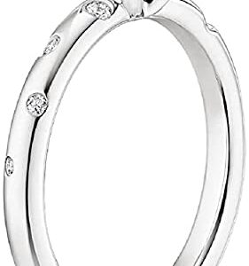 VINSON Princess Cut 2 Ct Moissanite with Platinum Plated Silver Engagement Ring for women (7)