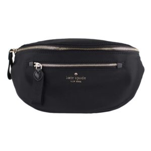 KATE SPADE CHELSEA BELT BAG WAIST FANNY PACK BLACK NYLON LEATHER