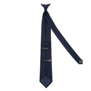 TIE G Clip on Tie for Uniform, Blade 3.30" (8.5 cm), Length 21.25" (54 cm) (Navy, Regular)