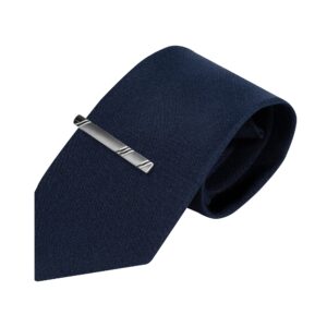 TIE G Clip on Tie for Uniform, Blade 3.30" (8.5 cm), Length 21.25" (54 cm) (Navy, Regular)