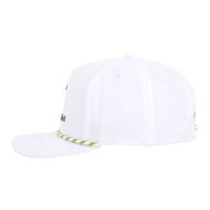 Golf Made Me Do It Ace Rope Hat - Adjustable Snapback Golf Hat, One Size Fits All (White/Green/Red)