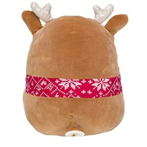 Squishmallows Official Kellytoy 12 Inch Soft Plush Squishy Toy Animals (Dawn Deer Red Scarf)