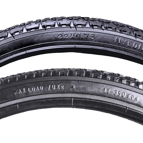 Bicycle Tire BMX Folding Bike Tyres Kids Mountain Bike Tires Tires for Mtb for Cycling Riding 22x1.75 (22x1.75 B-type)