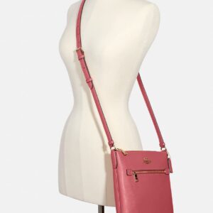 COACH Womens Rowan File Bag In Signature Canvas (IM/Strawberry Haze)