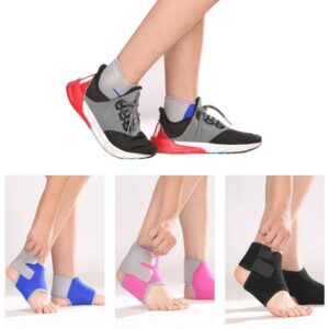 Girls Boys Ankle Support Brace Adjustable Compression Ankle Tendon Sleeve Strap Foot Support Stabilizer Wrap Protector for Outdoor Sports Ankle Sprain Injuries Recovery