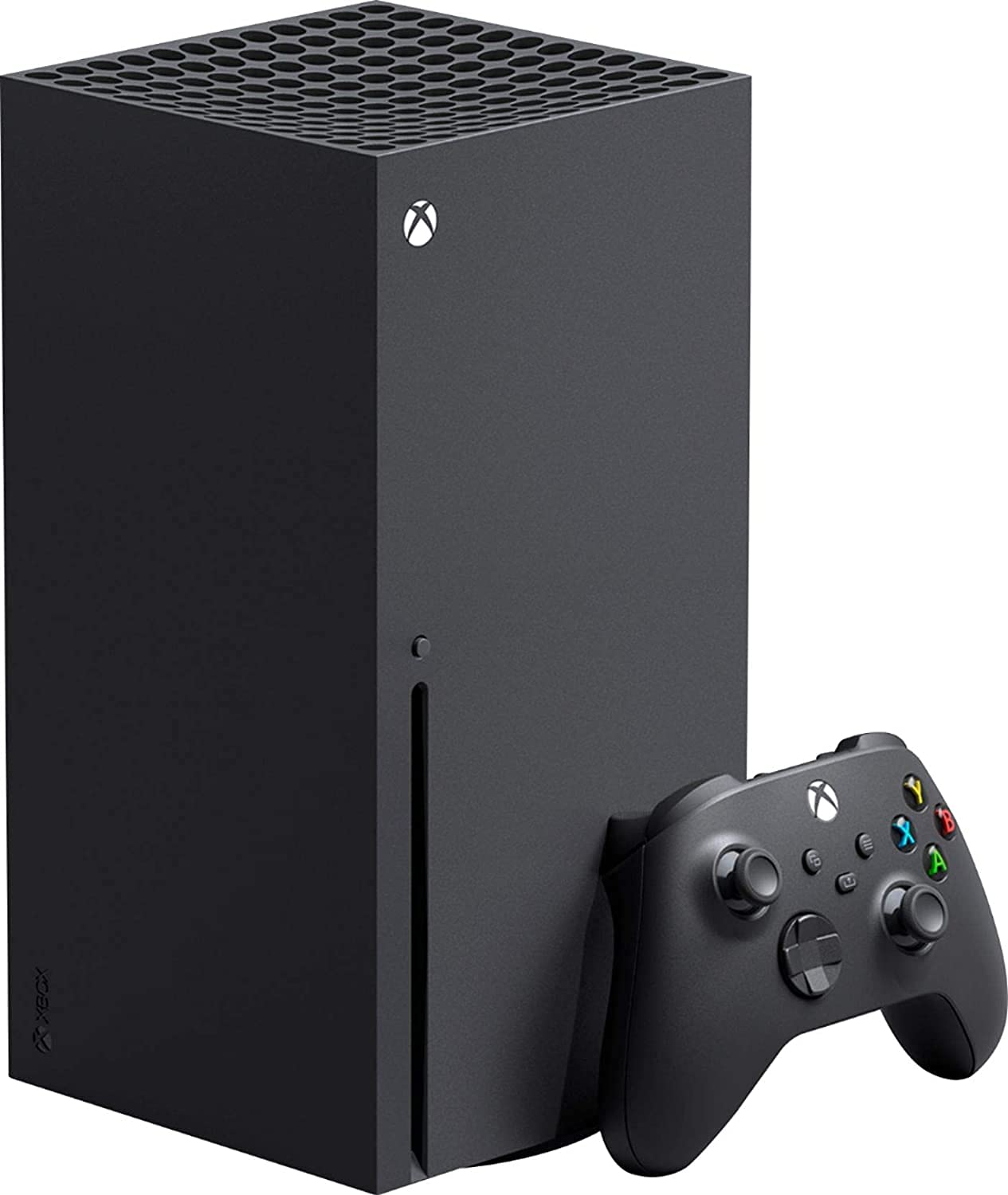 X-Box Series X Gaming Console Bundle - 1TB SSD Black X-Box Console with Two Wireless Controllers -Black and White -and ahaghug Authorized HDMI Cable