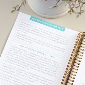 A5 Spiral - Bound Budget Planner. Savings Tracker, 72 Month-At-A-Glance Pages and 4 Pages of Debt Trackers. 13 Tabs. 160 Pages of Thick 80 Lb. Mohawk Paper. Sticker Sheet Included by Erin Condren.