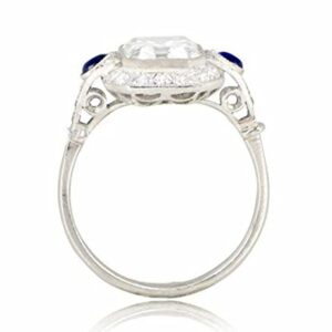 DESTINY JEWEL VintageArtDeco Engagement Wedding Party Ring,Solid 925 Silver Unique Ring, 2ct Round Diamond Ring_US:- 2ct_13