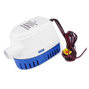 Bilge Pumps for Boats, 1100GPH 12V Automatic Bilge Pump Livewell Pump for Boat Marine Automatic Submersible Boat Water Pump Fully Auto Float Switch Internal