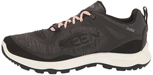 KEEN Women's Terradora Flex Low Height Waterproof Hiking Shoes, Black/Peachy, 9