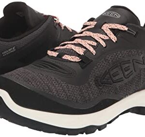 KEEN Women's Terradora Flex Low Height Waterproof Hiking Shoes, Black/Peachy, 9