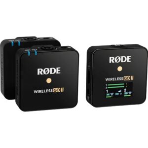 Rode Wireless GO II 2-Person Compact Digital Wireless Microphone System/Recorder Bundle with ZG-R30 Charging Case Wireless GO/Wireless GO II Microphone System