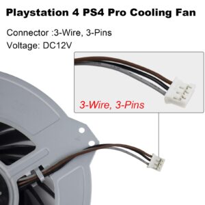 ARLBA PS4 CPU Cooling Fan Replacement for Sony PlayStation 4 Pro Ps4 Pro Fan CUH-7000 CUH-7XXX Cuh-7000Bb01 CUH-7215B 7000-7500 6X29Frs Series G95C12MS1CJ-56J14 G95C12MS1AJ-56J14 KSB1012H with Tools