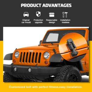 Jeep Hood Catch for 1997-2006 Jeep Wrangler TJ Rubber Hood Catches Right and Left Sets Replaces # 55176636AD 68038118AA 42422