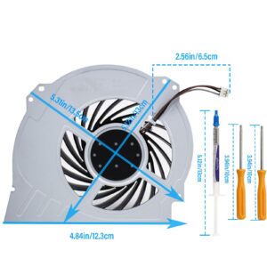 ARLBA PS4 CPU Cooling Fan Replacement for Sony PlayStation 4 Pro Ps4 Pro Fan CUH-7000 CUH-7XXX Cuh-7000Bb01 CUH-7215B 7000-7500 6X29Frs Series G95C12MS1CJ-56J14 G95C12MS1AJ-56J14 KSB1012H with Tools