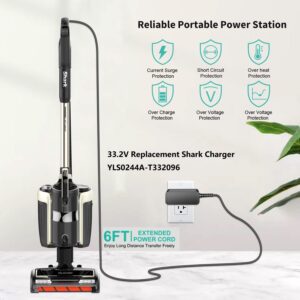 HKY 33.2V AC Adapter Compatible with Shark ION P50 IC160 IC162 26 XBAT300 XBAT-300R XCRGA160 ZD024S332096US E-TEK YLS0244A-T332096 Vacuum Cleaner Shark Cordless Vacuum Charger Power Supply Cord