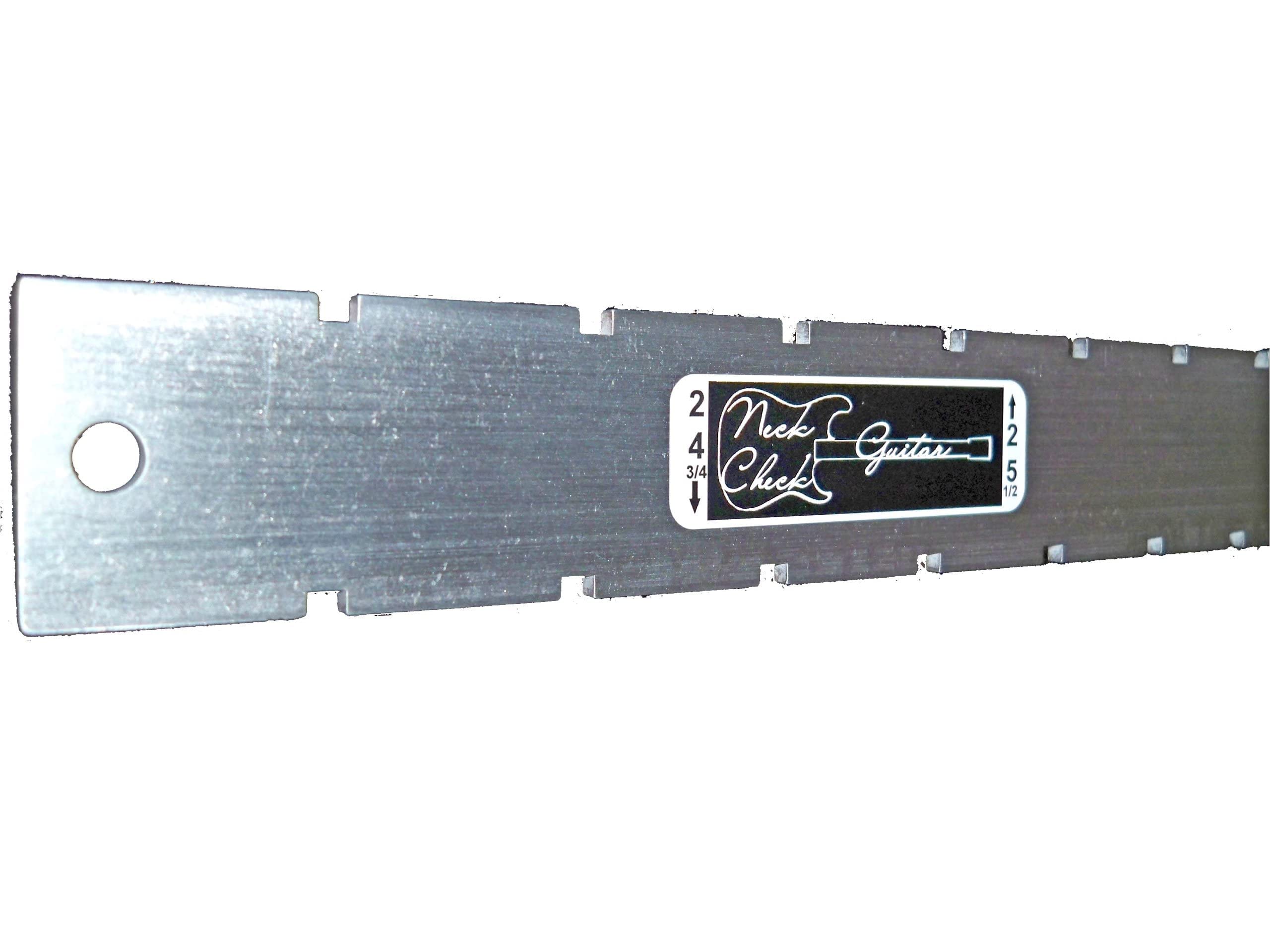 Made In USA-Bass Straight Edge (Notched) Luthiers Tool-Neck Check