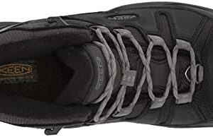 KEEN Men's Circadia Mid Heigh Polar Insulated Waterproof Hiking Boots, Black/Steel Grey, 10