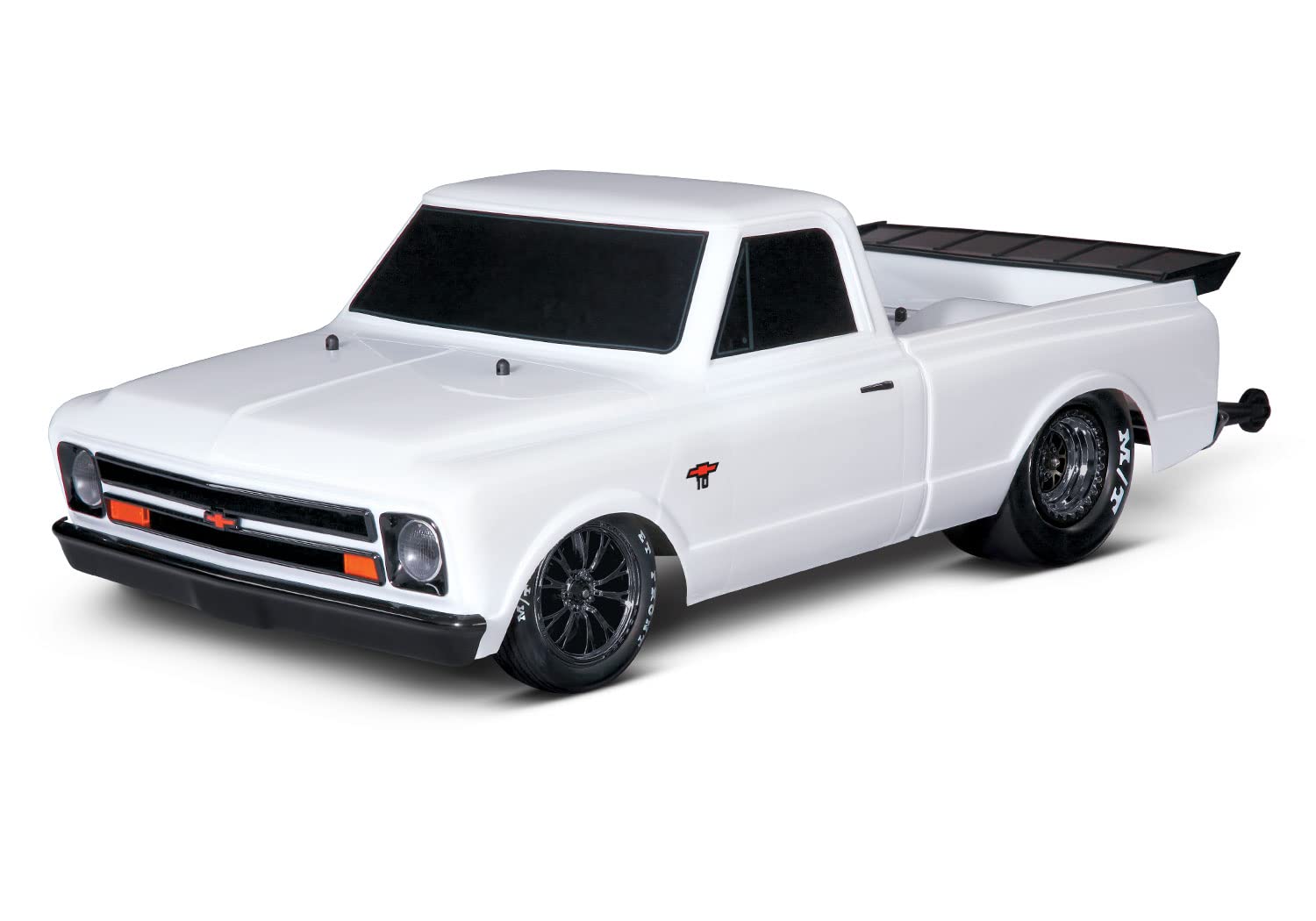 Traxxas 1/10 Scale Drag Slash, White, Fully Assembled, Ready-to-Race® with TQi™ 2.4GHz Radio System, Stability Management®, and Velineon Brushless Power System