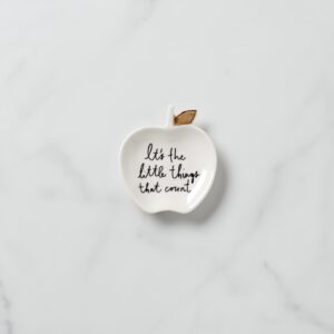 Kate Spade New York Ks Apple Ring Dish, 0.55, White