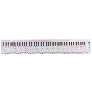 Piano Notes Chart, Music Note Chart, Piano Keyboard Note Chart, 88 Key Chart Durable Keyboard Guide PP Colourful for Finger Practice