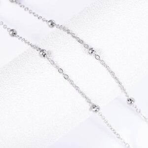 Blindery Snake Thigh Chain Jewelry Silver Leg Chain Sexy Leg Jewelry Beads Party Rave for Women and Girls