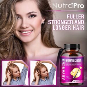 Hair Growth Vitamins for Women - Hair Vitamins for Thinning Hair for Women .Regrow & Regrowth Hair Supplement with Dht Blocker,Biotin & Saw Palmetto for Women.Volumize,Thicker,Longer Hair.