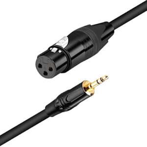 Seefeful XLR to 3.5mm, Stereo Microphone Cable for Camcorders, DSLR Cameras, Computer Recording Device and More (3.3 FT)