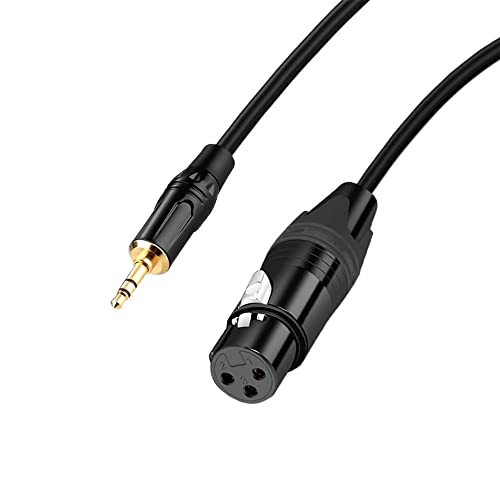 Seefeful XLR to 3.5mm, Stereo Microphone Cable for Camcorders, DSLR Cameras, Computer Recording Device and More (3.3 FT)