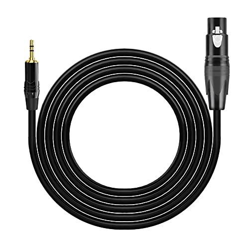 Seefeful XLR to 3.5mm, Stereo Microphone Cable for Camcorders, DSLR Cameras, Computer Recording Device and More (3.3 FT)