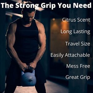 Scrappy's Fitness Liquid Chalk - Long Lasting, Premium Grip for Athletes - Weightlifting, Gymnastics, Rock Climbing, Pole Dancing & More - Travel Size with Clip - Quick Drying & Mess Free (250ML)