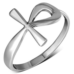 my daily styles ankh cross ring 925 sterling silver size 9.5