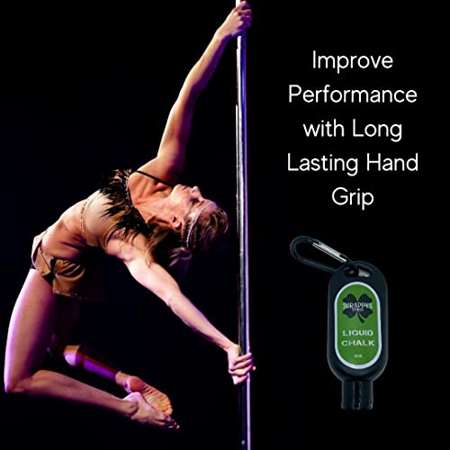 Scrappy's Fitness Liquid Chalk - Long Lasting, Premium Grip for Athletes - Weightlifting, Gymnastics, Rock Climbing, Pole Dancing & More - Travel Size with Clip - Quick Drying & Mess Free (250ML)