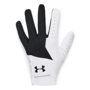 under armour ua medal golf glove - 1349705-001 - black/white/black - lml