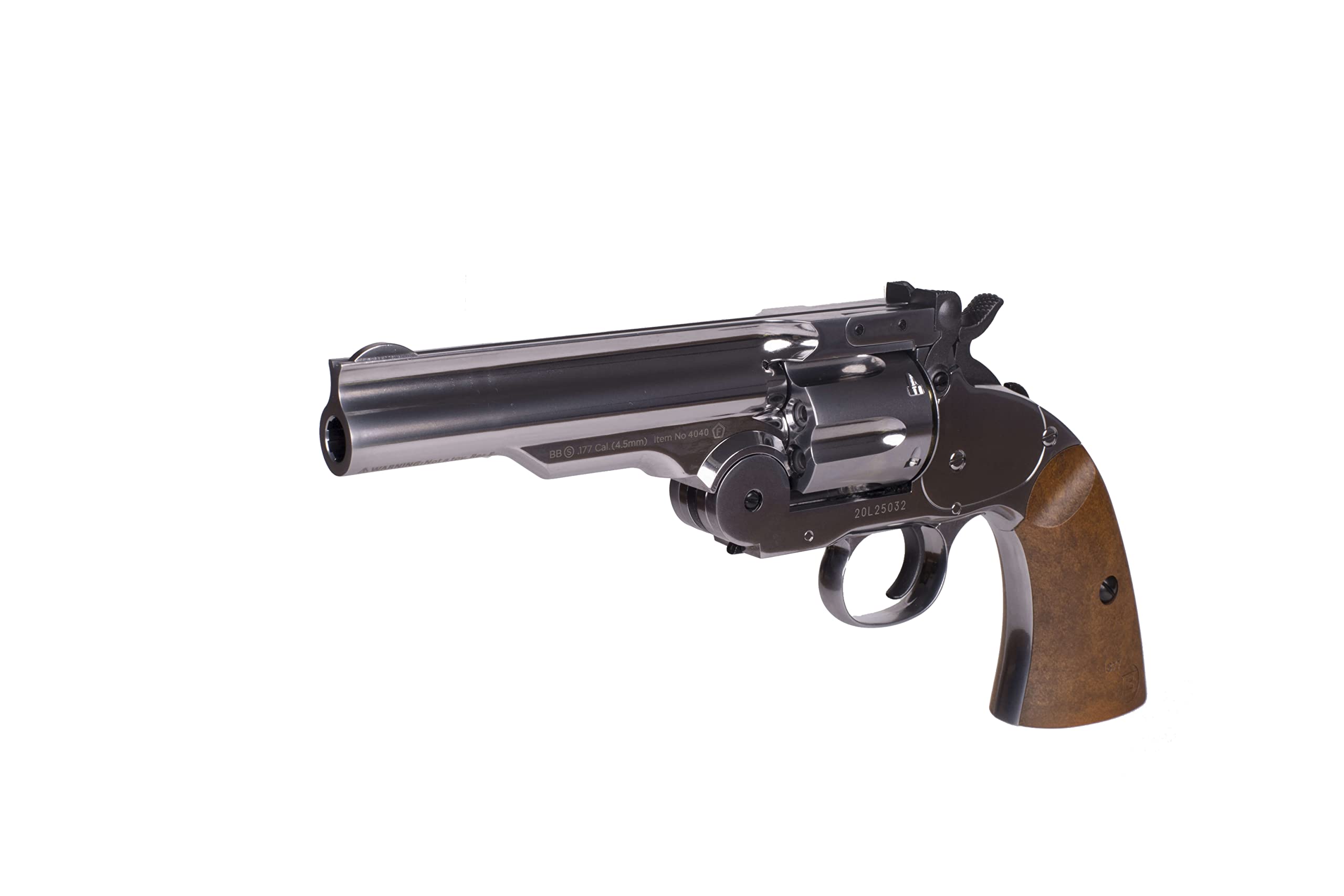 Barra Schofield 5" CO2 BB Revolver Replica (Nickel)