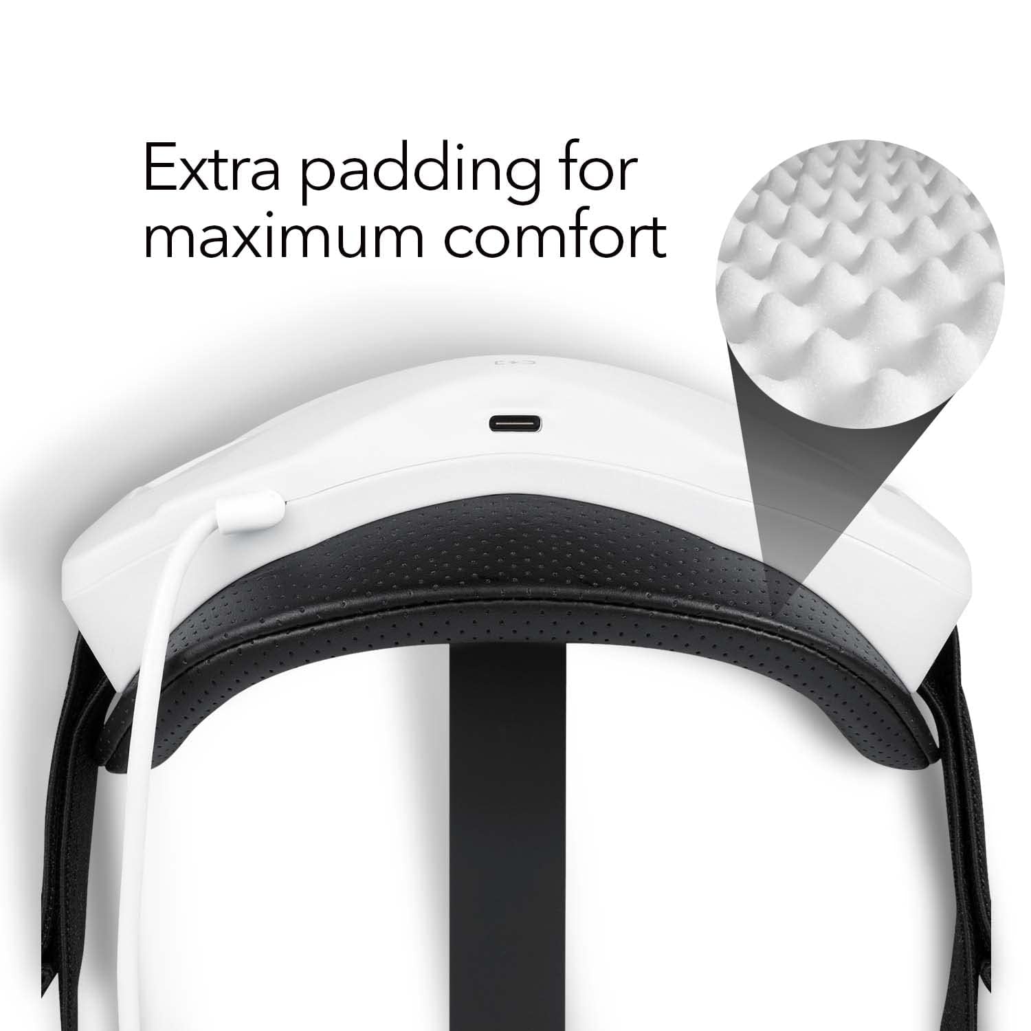 Wasserstein Ultra Lightweight Elite Head Strap and Powerbank Battery Pack Compatible with Meta/Oculus Quest 2 - Extend Your VR Play By 6 Hours and Reduce Head Pressure with Sweat-Proof Cushion Pad