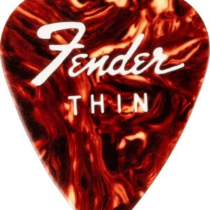 Fender Fine Electric Guitar Picks 351 Shape, 12-Pack Tin