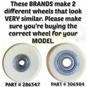 Replacement Elliptical Wheel | Part # 306984 |Compatible with Some NordicTrack, Proform, Reebook Models