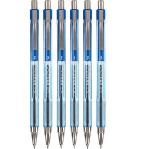 PILOT The Better Ball Point Pen Refillable & Retractable Ballpoint Pens, Fine Point, Blue Ink, 6 PACK