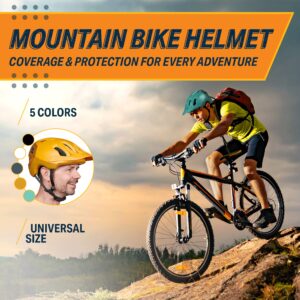 Bikeroo Bike Helmet for Men & Women - Adult Mountain Bike Helmets for Outdoor Cycling, Scooter, MTB, Road Bicycle - Aqua